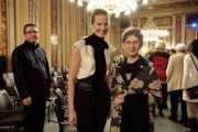 Schauspielerin Maxi Blaha mit Nationalratspräsidentin Barbara Prammer (S)