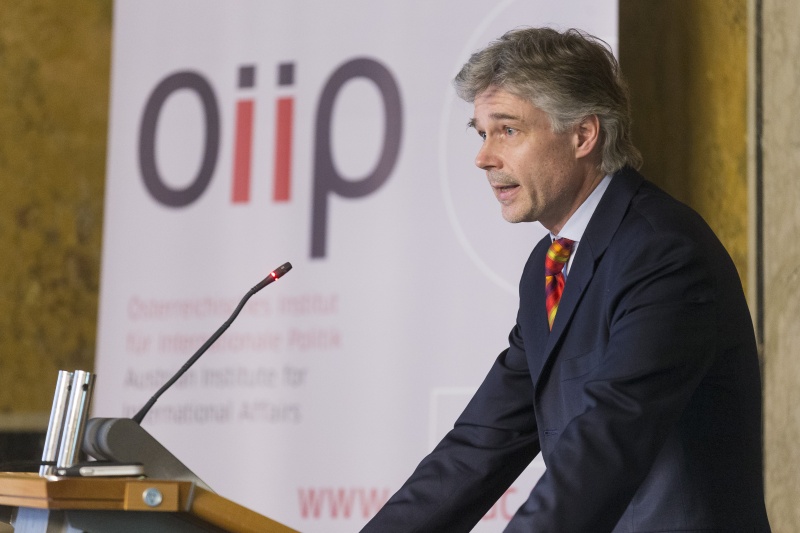 Parlamentsdirektor Harald Dossi bei seiner Abschlussrede