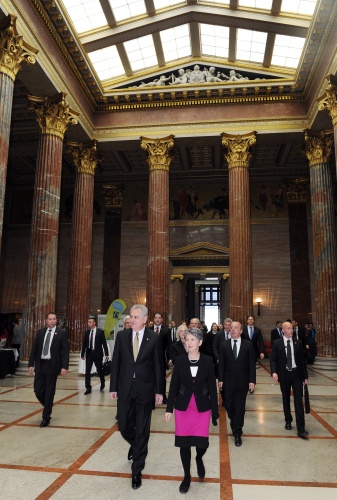 v.li.: Präsident der Republik Serbien Tomislav Nikolić und Nationalratspräsidentin Barbara Prammer (S)