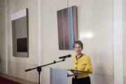Nationalratspräsidentin Barbara Prammer (S) bei der Begrüßung.
