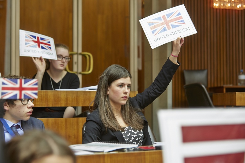 Europäische Jugendliche diskutieren zu den Themen Politik und Wirtschaft - Abstimmung