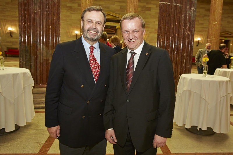 v.li.: Niederösterreichischer Landtagspräsident Hans Penz (V) und Bundesratspräsident Michael Lampel (S)