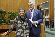 v.li. Nationalratspräsidentin Barbara Prammer (S) und Hannes Androsch