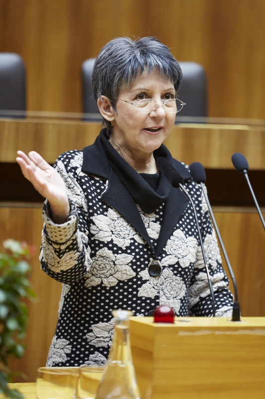 Nationalratspräsidentin Barbara Prammer (S) begrüßt die VeranstaltungsteilnehmerInnen