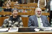 v.li. Nationalratspräsidentin Barbara Prammer (S) und Franz Fischler