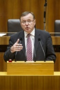 Nationalratsabgeordneter Johann Singer (V) am Rednerpult