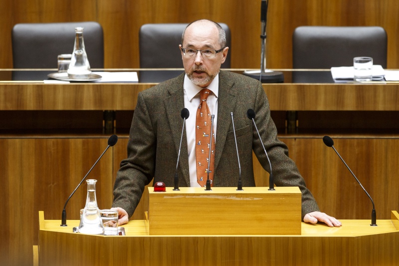 Nationalratsabgeordneter Christoph Vavrik (N) am Rednerpult