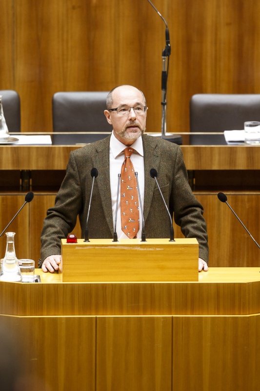 Nationalratsabgeordneter Christoph Vavrik (N) am Rednerpult