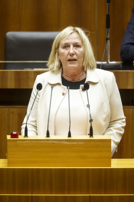 Nationalratsabgeordnete Marianne Gusenbauer-Jäger (S) am Rednerpult