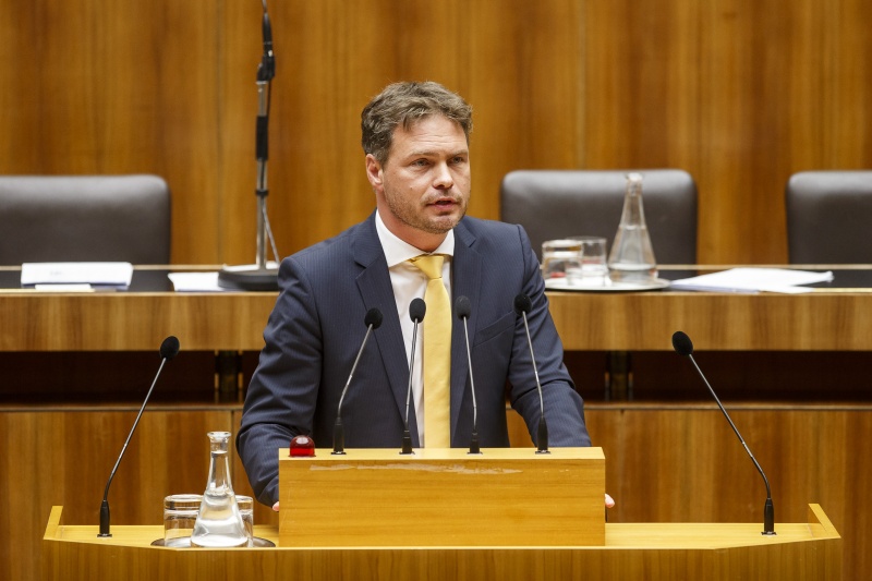 Nationalratsabgeordneter Rainer Hable (N) am Rednerpult