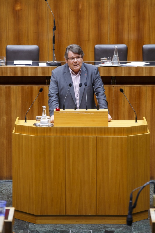 Nationalratsabgeordneter Wolfgang Katzian (S) am Rednerpult