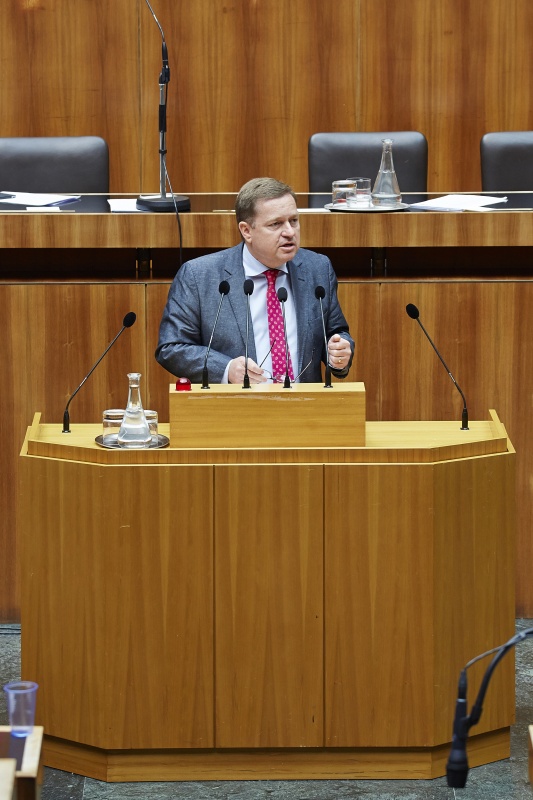 Nationalratsabgeordneter Werner Amon (V) am Rednerpult