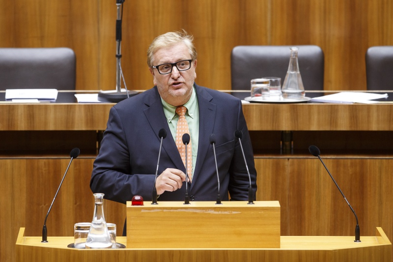 Nationalratsabgeordneter Christoph Matznetter (S) am Rednerpult