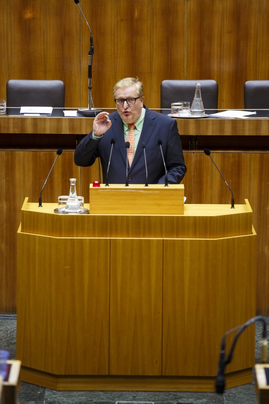 Nationalratsabgeordneter Christoph Matznetter (S) am Rednerpult