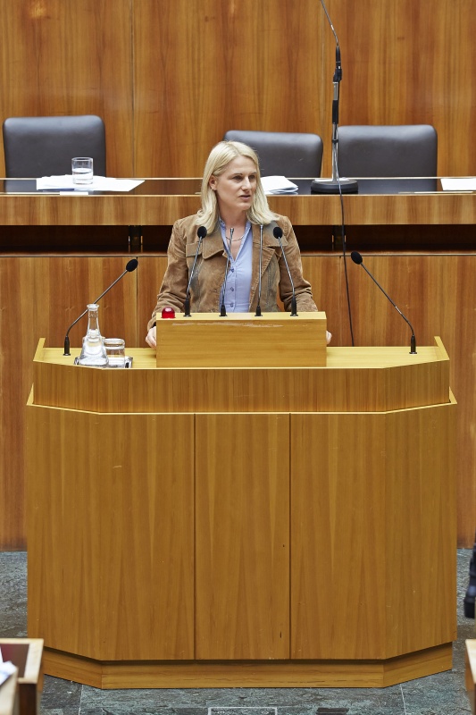 Nationalratsabgeordnete Elisabeth Grossmann (S) am Rednerpult