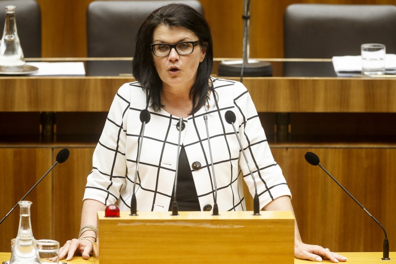 Nationalratsabgeordnete Elisabeth Pfurtscheller (V) am Rednerpult