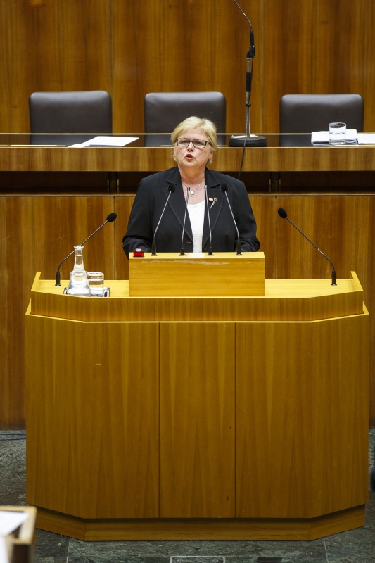 Nationalratsabgeordnete Dorothea Schittenhelm (V) am Rednerpult
