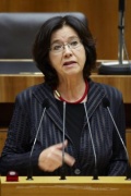Nationalratsabgeordnete Christine Muttonen (S) am Rednerpult