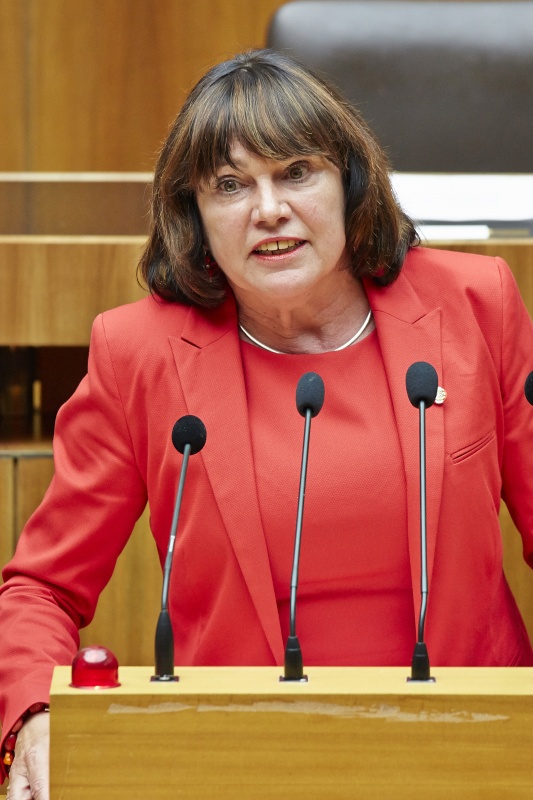 Nationalratsabgeordnete Gisela Wurm (S) am Rednerpult