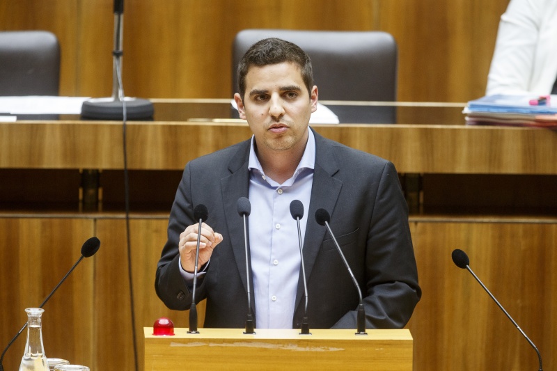 Nationalratsabgeordneter Asdin El Habbassi (V) am Rednerpult