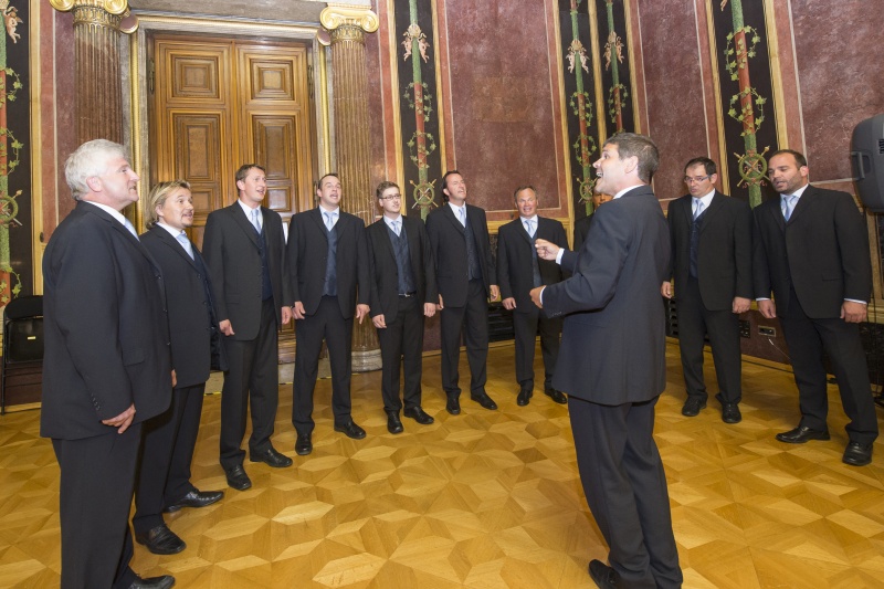 Musikalische Umrahmung durch den Männerchor Bilka