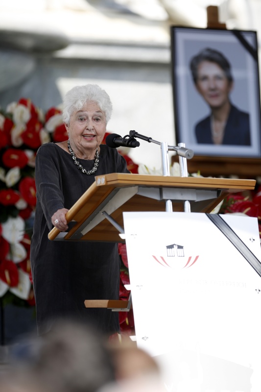 Barbara Coudenhove-Kalergi bei ihrer Ansprache