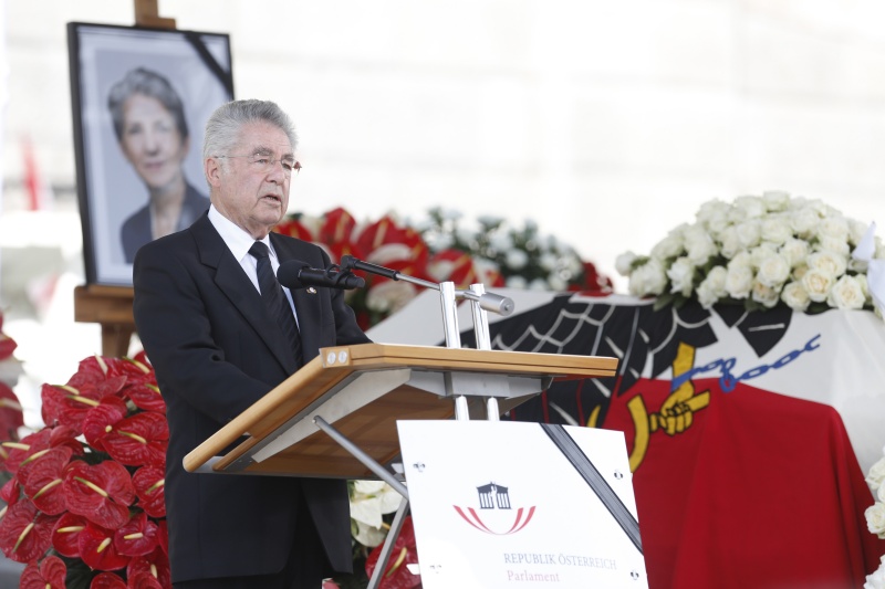 Bundespräsident Heinz Fischer bei seiner Ansprache