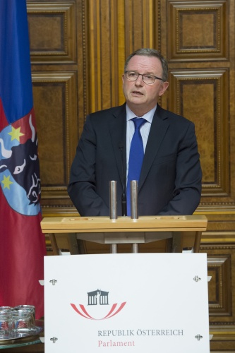 Begrüßung durch den Zweiten Nationalratspräsidenten Karlheinz Kopf (V)