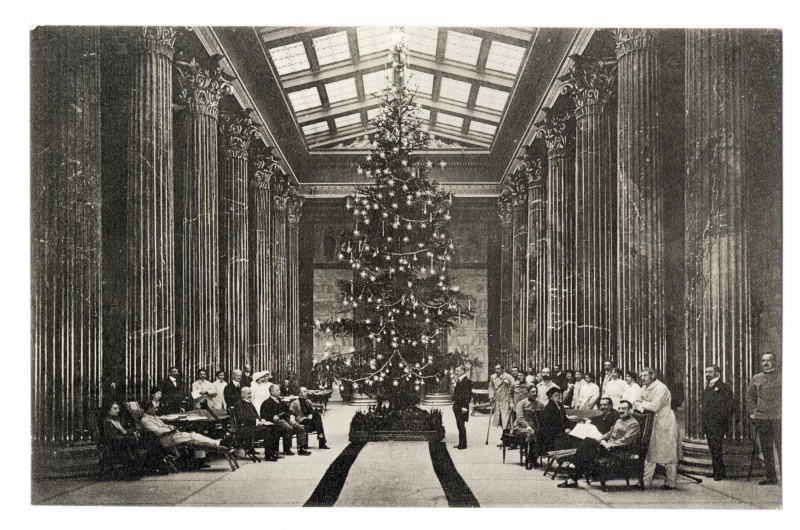 Militär-Krankenanstalt im Reichsrats-Gebäude großer Tagraum