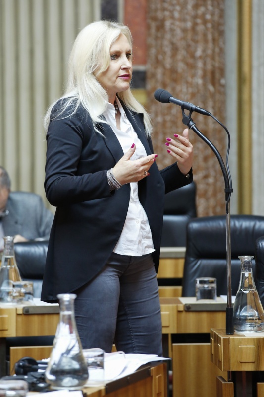 Nationalratsabgeordnete Angleika Winzig (V) bei ihrer Wortmeldung