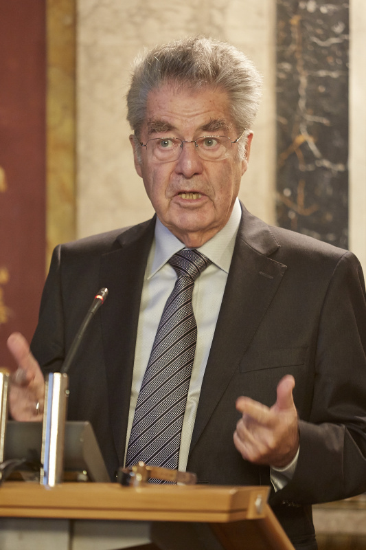 Bundespräsident Heinz Fischer am Rednerpult