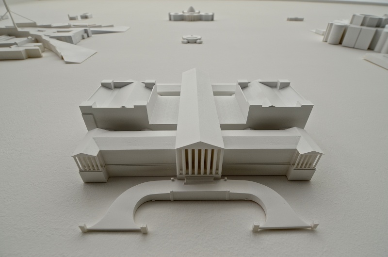 Modell des Österreichischen Parlamentsgebäudes in der Ausstellung