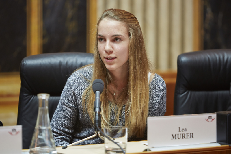 Schülerin Lea Murer am Wort