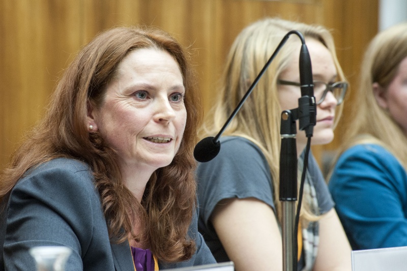 Generalsekretärin BSO Barbara Spindler beim Panel 3