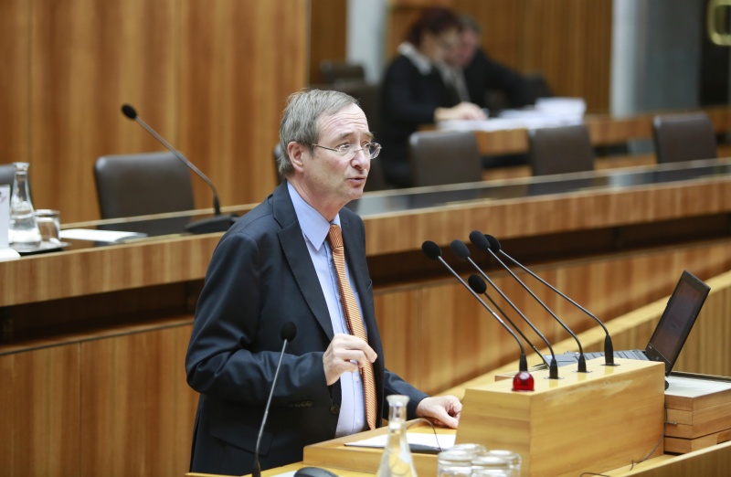 WKO-Präsident Christoph Leitl bei seinem Statement