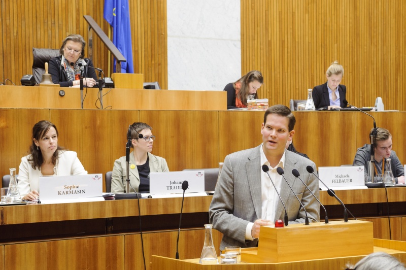 Lukas Mandl am Rednerpult