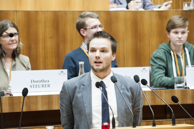 Michael Strasser am Rednerpult