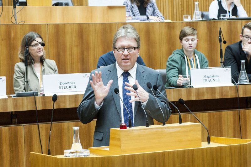 Kurt Nekula am Rednerpult