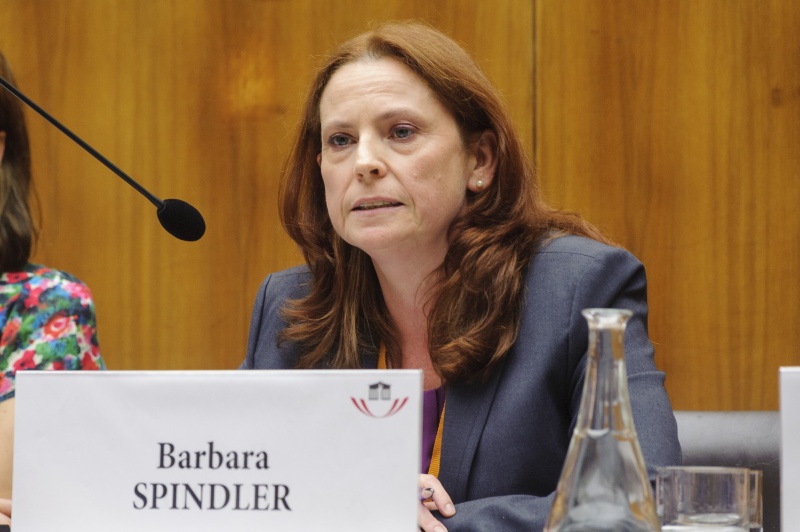 Generalsekretaerin BSO Barbara Spindler beim Panel 3