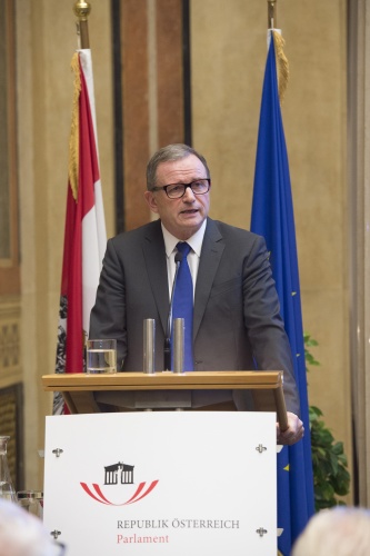 Zweiter Nationalratspräsident Karlheinz Kopf (V) bei seiner Ansprache