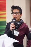 Podiumsgespräch - Was will die Wiener Community?  QueerAmnesty Mariam Vedadinejad am Wort