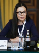 Chair of the Senate Committee on Foreign Affairs Laura Amgélica Rojas Hernandez am Wort