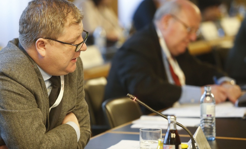 Veranstaltungsteilnehmer am Wort