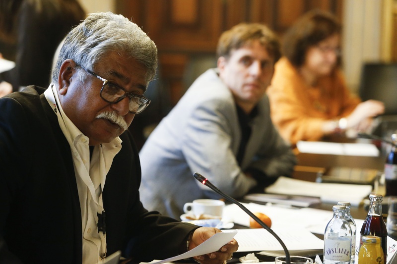 Veranstaltungsteilnehmer am Wort