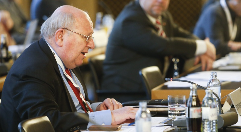 Veranstaltungsteilnehmer am Wort