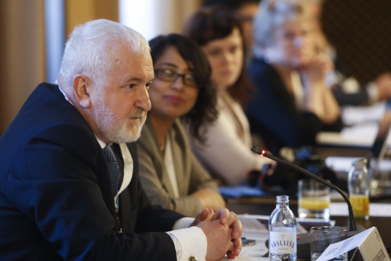 Veranstaltungsteilnehmer am Wort