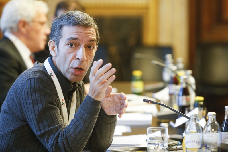 Veranstaltungsteilnehmer am Wort