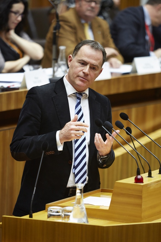 Nationalratsabgeordneter Johannes Jarolim (S) am Rednerpult