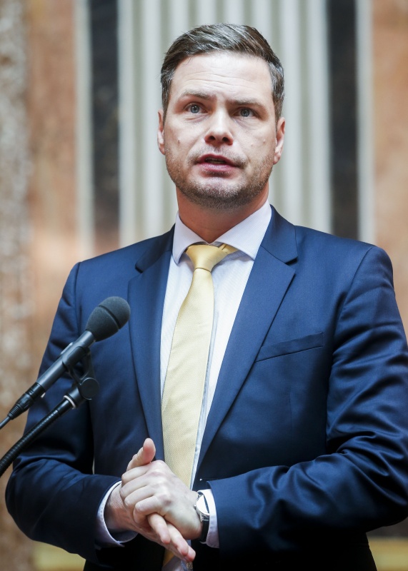 Nationalratsabgeordneter Rainer Hable (N) am Wort