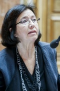Nationalratsabgeordnete Christine Muttonen (S) am Wort